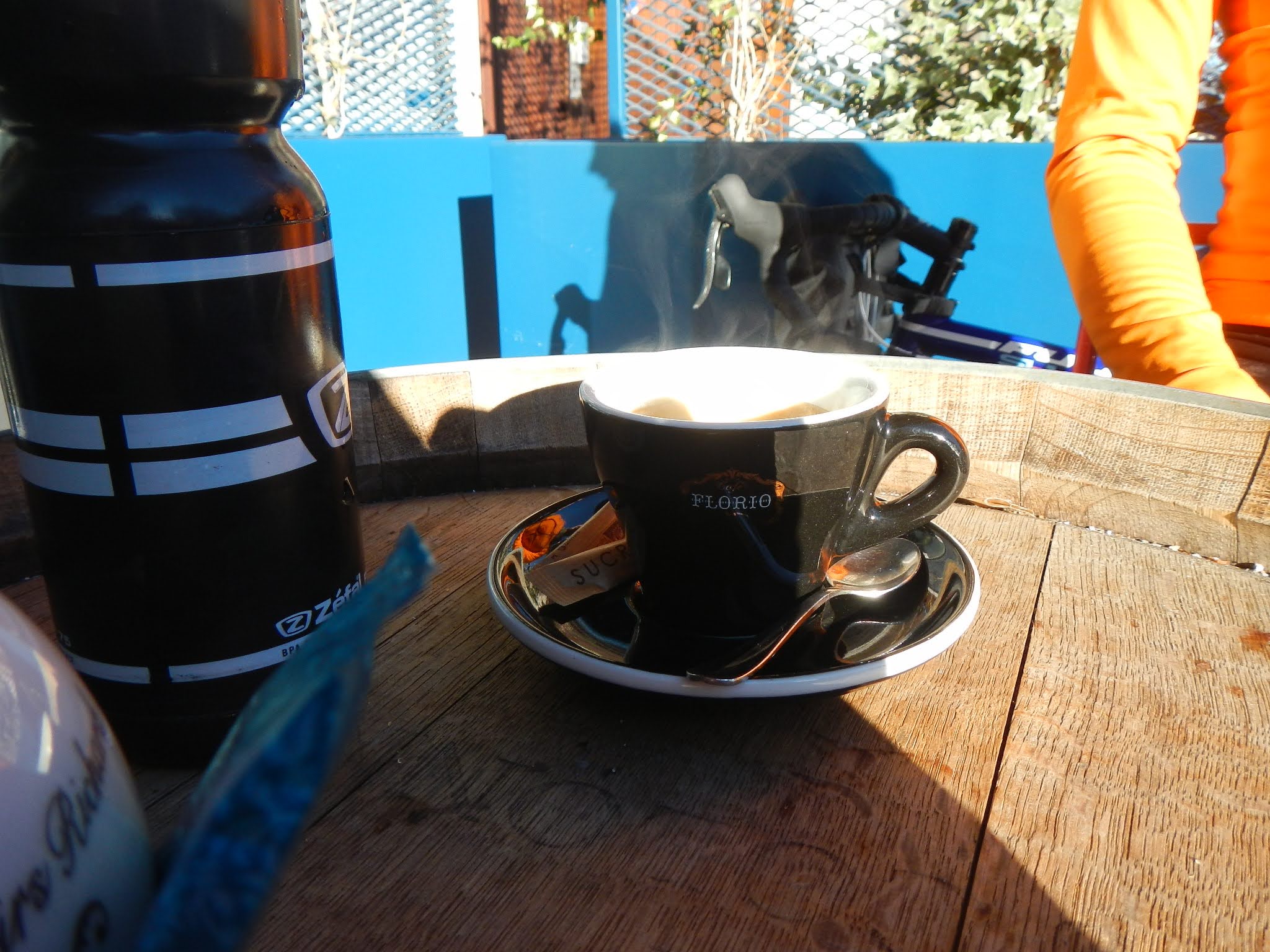 Café et vélo à Rodez